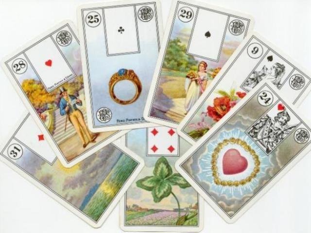 Cartas do Baralho Cigano Cartas do Baralho Cigano Lenormand com Naipes e Cartas da Corte