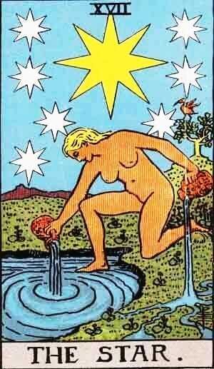 Tarot A Estrela 17 Carta do Tarot Arcano 17 A Estrela