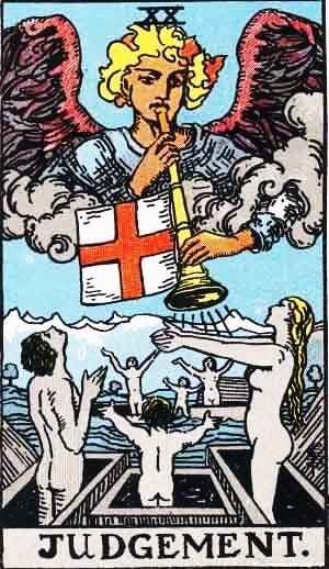 Tarot Julgamento 20 Carta do Tarot Arcano 20 Julgamento